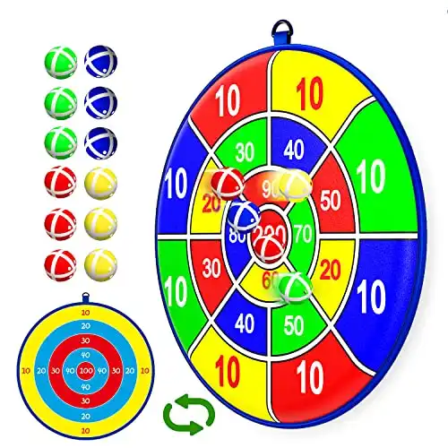 Dartscheiben Set mit 2 Seiten und 12 Bällen