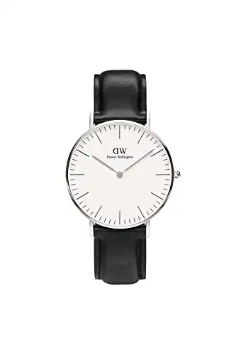 Schlichte Armbanduhr von Daniel Wellington in Silber