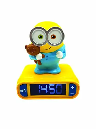 Minions Wecker mit Nachtlicht & Snooze-Funktion