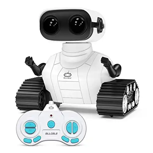 Wiederaufladbarer & steuerbarer Roboter mit leuchtenden LED-Augen