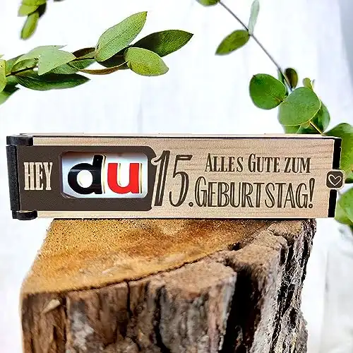 Schokoriegel Geschenkbox für den 15. Geburtstag inkl. Duplo