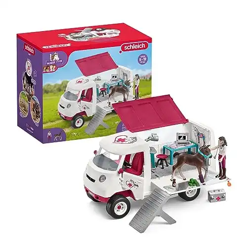 Mobile Tierärztin Spiele Set von Schleich (37 Teile)