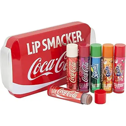 Lippenbalsam mit 6 verschiedenen Cola & Fanta Sorten (schmeckt lecker)