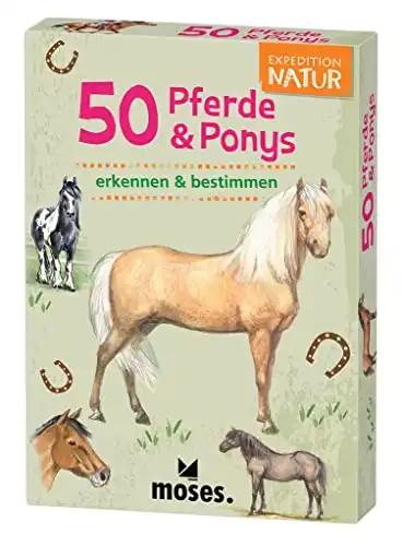 Expedition Natur 50 Pferde und Ponys Bestimmungskarten mit spannenden Quizfragen
