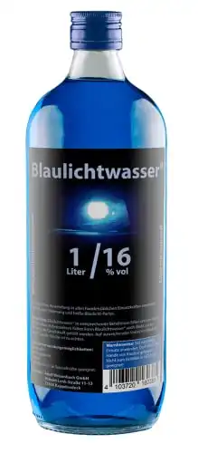 Blaulichtwasser® 1/16 1-Liter GLAS-Flasche - Likör 16% vol.