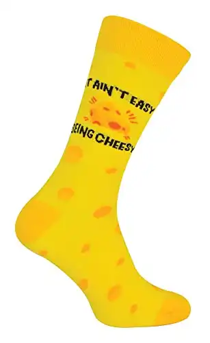 Socken mit Käse-Motiv, Baumwolle
