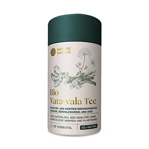 Bio Vatawala Ayurvedischer Tee: 25 Teebeutel, Ingwer, Süßholzwurzel, Anis