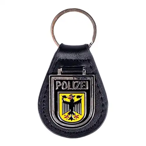 Stylischer Schlüsselanhänger mit Bundespolizei Wappen