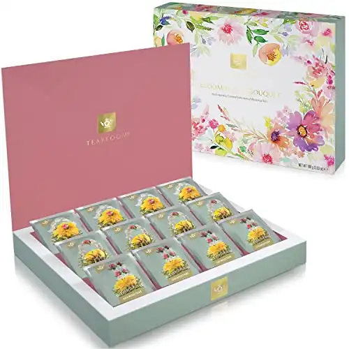 Teabloom Teeblumen Kiste: 12 Gourmet Blumentees, 36 Aufgüsse