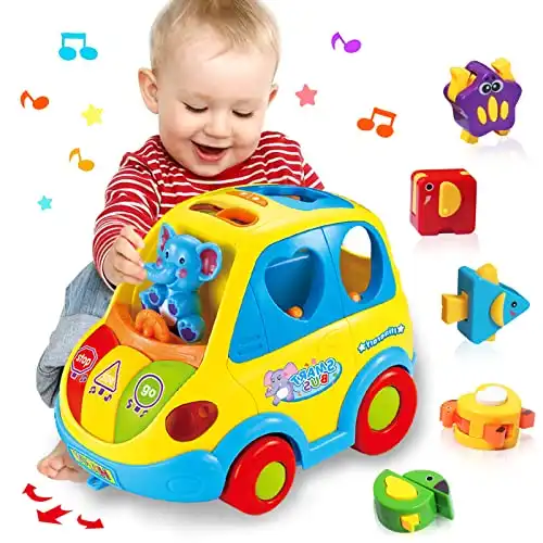 Spielzeug Auto mit Musik und spannenden Tiergeräuschen