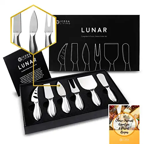 Lunar Premium 6-teiliges Käsemesser-Set