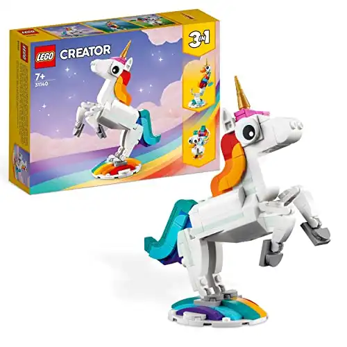 LEGO Spielzeug 3in1 (Magisches Einhorn, Seepferdchen, Pfau)