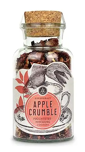 Ankerkraut Apple Crumble Früchtetee, 95g im Korkenglas