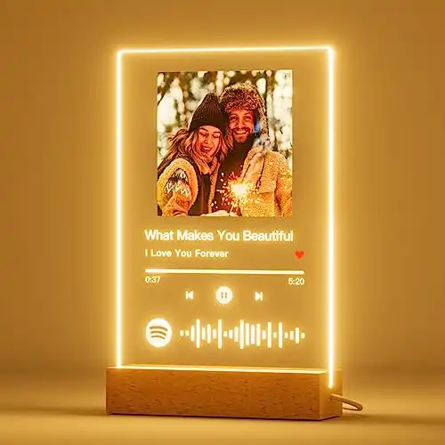 Personalisiertes LED Spotify Glas für besondere Anlässe