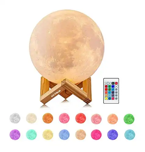 Hübsche Mondlampe mit 15 Farbeinstellungen