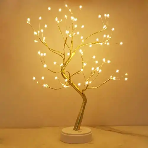 LED Bonsai Baum, 108 warmweiße Lichter