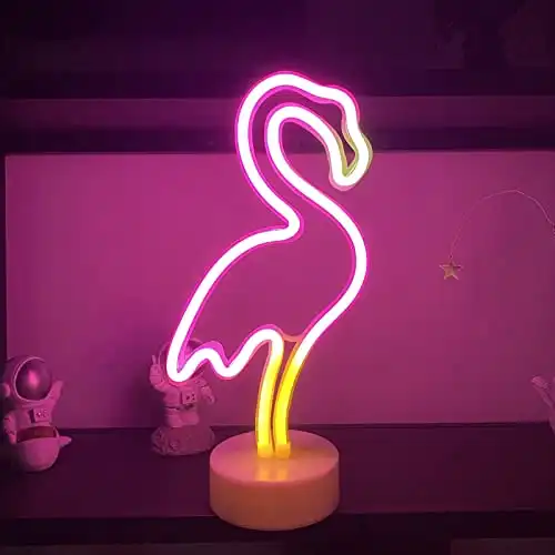Flamingo Neonlicht mit einem angenehmen Licht