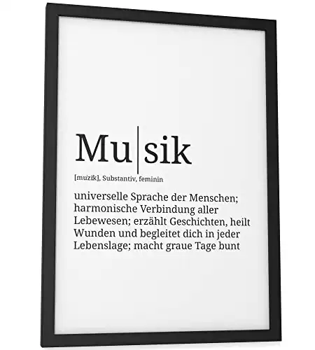 Musik Definition Poster: DIN A4 Wanddeko
