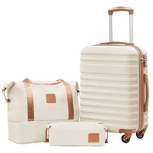 Reisekoffer mit Reisetasche und Kulturbeutel (sehr stylisch!)