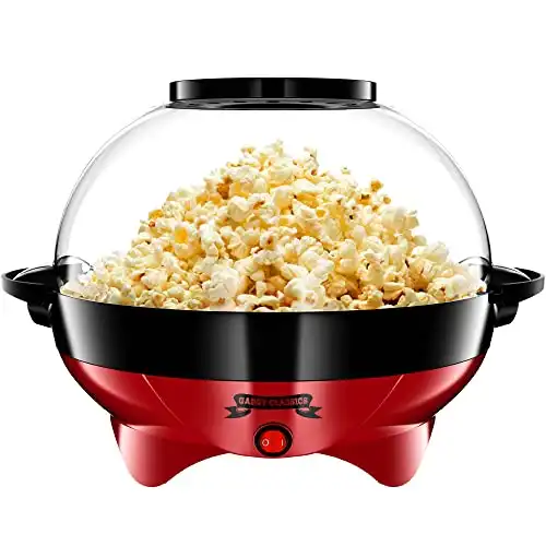 Edle Popcornmaschine mit Antihaftbeschichtung  (800W)