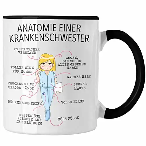 Anatomie Krankenschwester Tasse als Geschenk