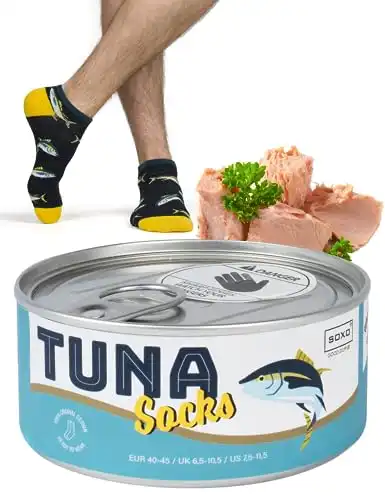 Lustige Thunfisch Angler Socken 40-45