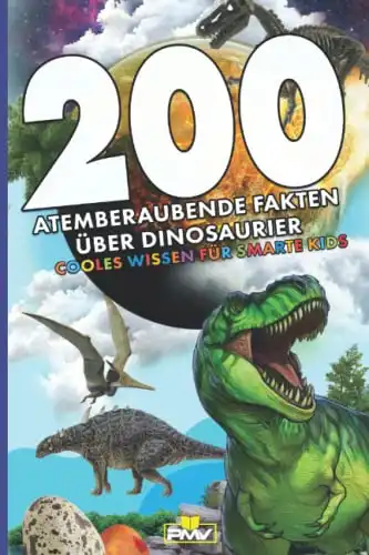 200 Fakten über Dinosaurier mit Ausmalbildern