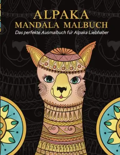 Alpaka Mandala Ausmalbuch mit Gratis Download