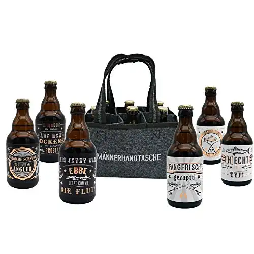 Angler Sixpack mit 6 Bierflaschen