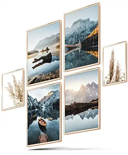 Beidseitig bedrucktes Infinity Poster-Set, Dreamy Mountains