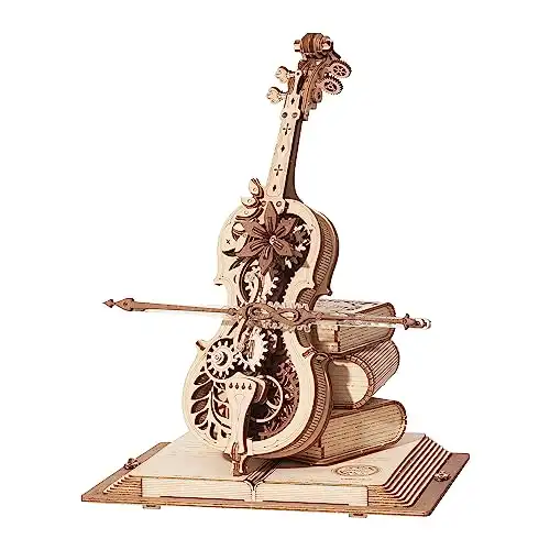DIY Holzpuzzle: Magisches Cello Spieluhr