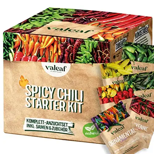 Chili Starter Set  Geschenkset zum Chili Pflanzen