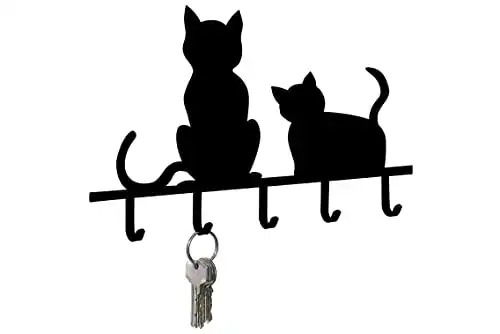 Schlüsselboard Katzen (20 x 2 x 15 cm)