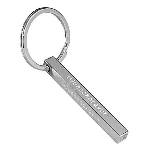 Personalisierter Schlüsselanhänger mit Wunschgravur