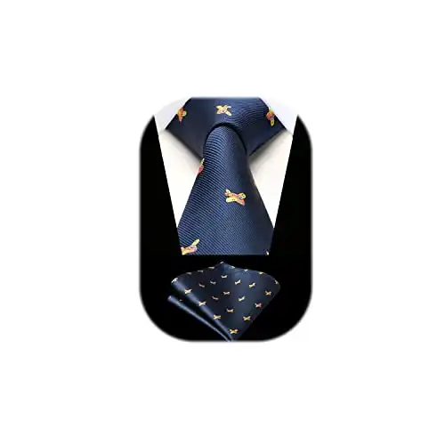 Krawatte mit Flugzeug-Muster