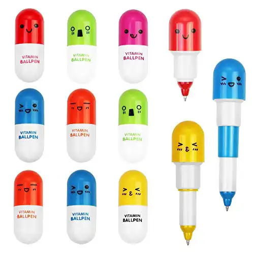 Kreative Mini-Pillen-Kapsel Kugelschreiber (6 Farben)