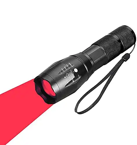 Rotlicht-LED-Taschenlampe (1000 Lumen)