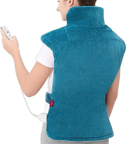 Gemütliches Heizkissen für Rücken und Schulter (Abschaltautomatik, waschbar und 3 Wärmestufen)