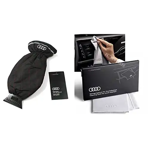 Audi Eiskratzer mit Handschuh & Reinigungstuch