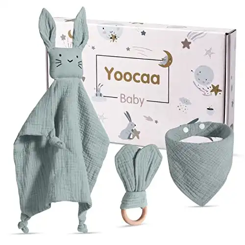 Yoocaa Baby Geschenk Geburt Musselin Baumwolle (Mint)