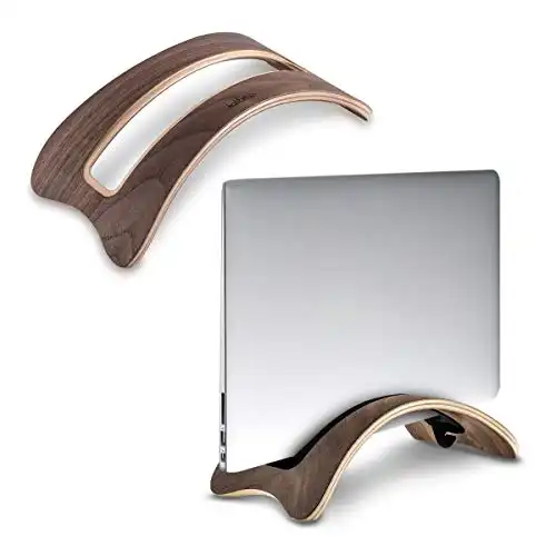 Laptop Ständer für MacBook Air/Pro aus Holz (3X Silikoneinsatz)
