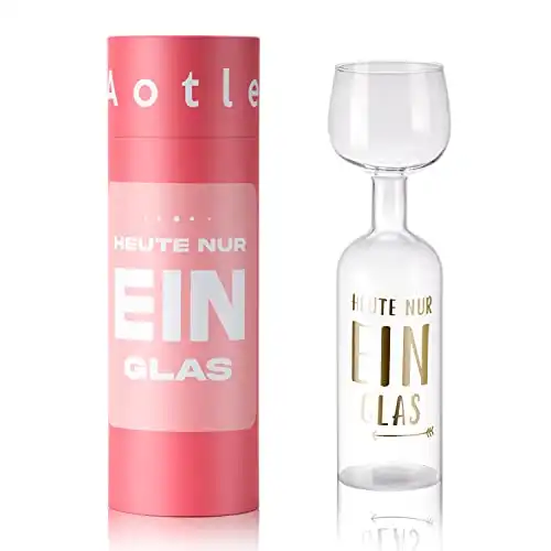Weinglas für Frauen in Flaschenform (750ml)
