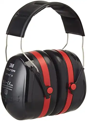 Größenverstellbarer Ohrenschützer (Doppelschalentechnologie für max. Dämpfung)
