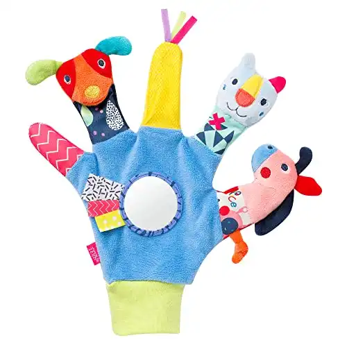 Fehn Spielhandschuh Color Friends  Fingerpuppen Baby Spielzeug