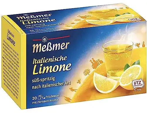 Italienischer Limonen Tee mit 20 Teebeuteln von Meßmer