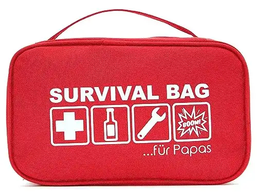 HAPPY DIKDIK Survival Bag für Papas Vater Geschenk Geburt