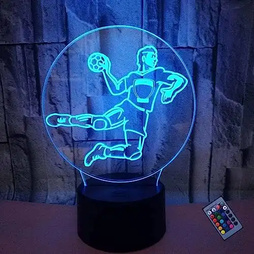 Kreatives 3D-Handball Nachtlicht (16 Farben)