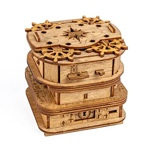 3D Holzpuzzle Box (Spiel 60-90 Minuten)
