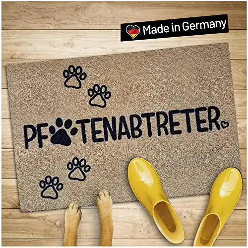 Rutschfeste Fußmatte „Pfotenabtreter“ (40x60cm)