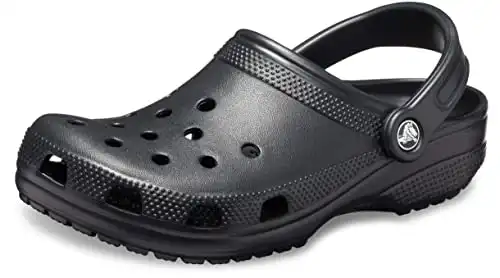 Crocs unisex-adult Classic Clog Clog, Black, 45/46 EU